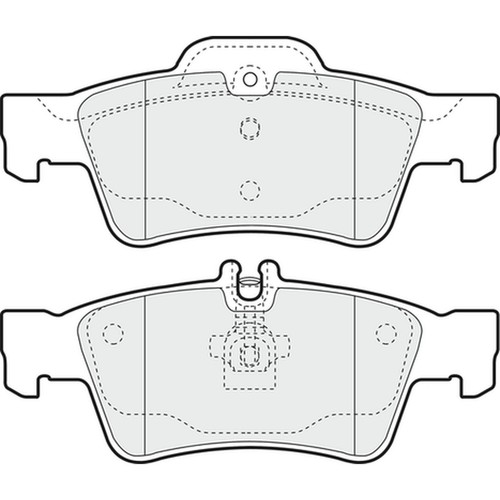 Brake pads set for mercedes - pads,