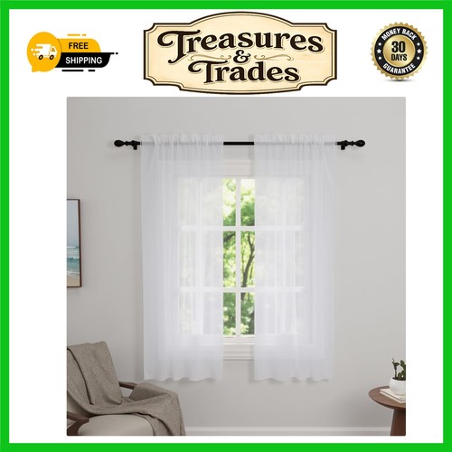 Elegant white slot - white, voile