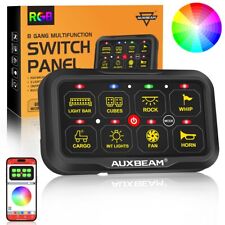 AUXBEAM 8 Gang On/Off /Remote Control Switch Panel Relay LED Box Car Truck Boat