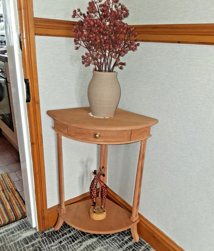 Antique stripped pine corner - stripped,
