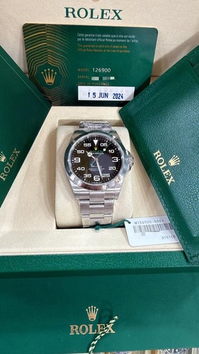 Rolex air king 126900 silver - air-king,