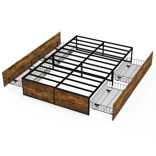 Small double iron bed - double, frame