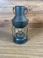 Vintage Dietz Oil-burning Lantern Made In Hong Kong 1920s Green Kerosene Hexagon