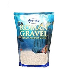 ROMAN GRAVEL NATURAL ALPINE WHITE - (2kg or 8kg) - Pettex Aquarium Fish Stones