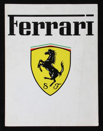 Vintage ferrari 1970 fold - ferrari,