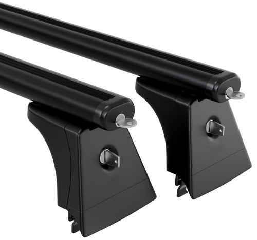 Black roof rack bars - bars, aero