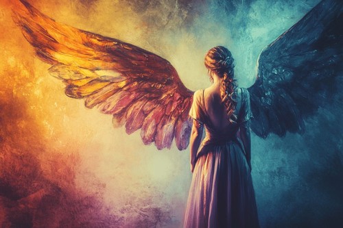 Angel wings canvas picture - wings,