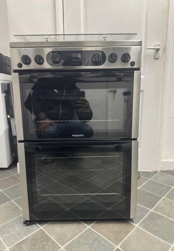 Hotpoint gas cooker silver - hotpoint,