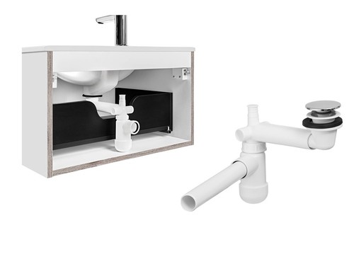 Space saving waste - waste, kit
