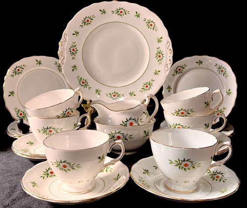 Colclough vintage floral bone - colclough,