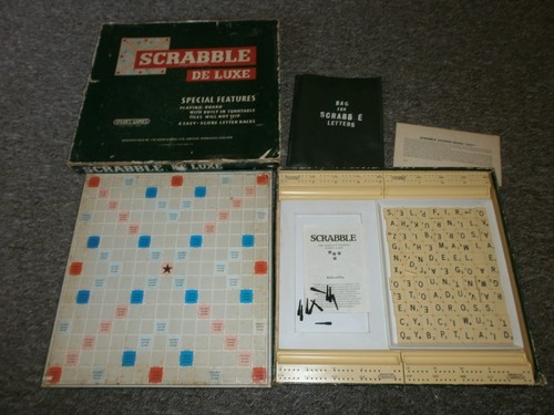 Scrabble deluxe board game - board,