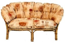 Replacement Bahama Conservatory Cane Furniture Bedroom Sofa Wrap around Cushion