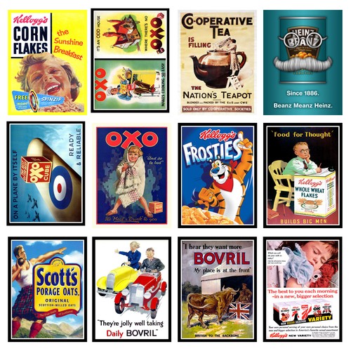 Food packaging retro - packaging, metal