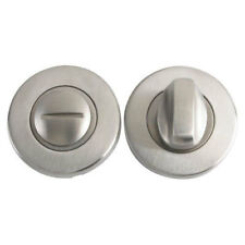BATHROOM THUMBTURN / THUMB TURN AND RELEASE ESCUTCHEONS - SATIN NICKEL - NEW