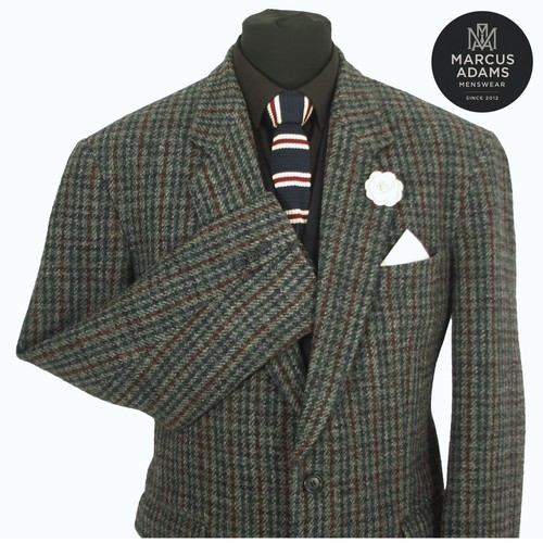 Harris tweed jacket blazer 42r - tweed,