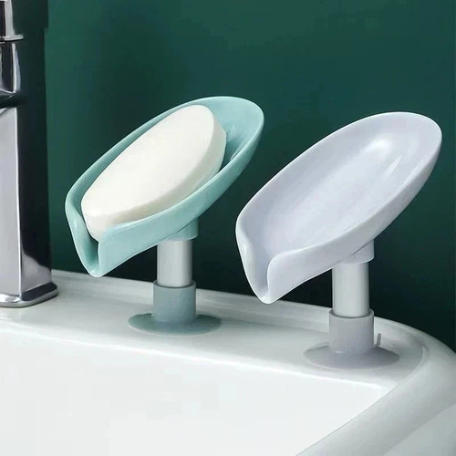 Leaf soap dish self draining - dish,