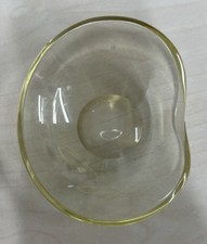 Yellow Glass Dish With Fish