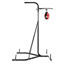 2 Way Free Standing Frame 3/4ft Boxing Hanging Punch Bag Set Stand Gym Training