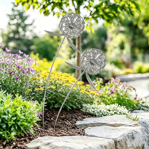 2pcs 65cm iron dandelion - 2pcs,