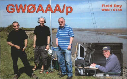 Vintage qsl card gw0aaa - qsl, gw0aaa/p