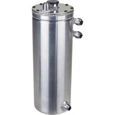 Saldana Racing Dry Sump Oil Tank w/ Baffle, 6 Inch Round, 16 Inch