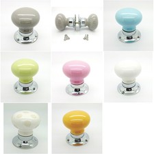 Sunny Coloured ceramic door knobs mortice door knobs set porcelain handles set