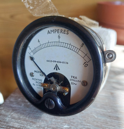 Vintage analogue ammeter - ammeter, panel