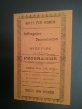 SUFFRAGETTE DEMONSTRATION