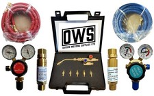  Lead Burning Gas Torch Kit Model O c/w Case & Tips Brazing c/w HOSES etc.