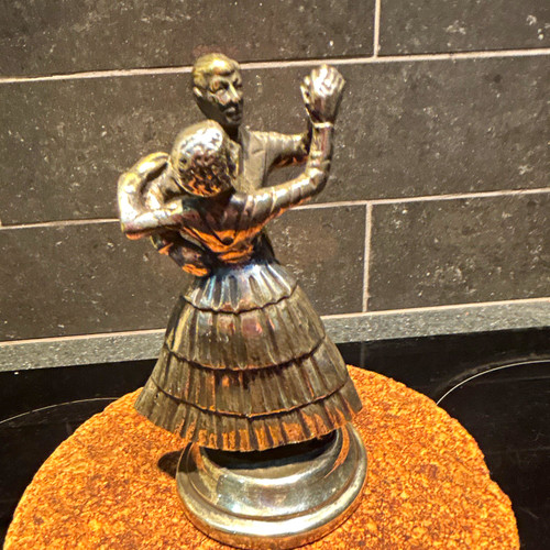 Silver plated metal dancing - plated,