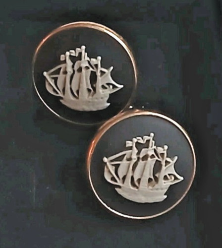 Wedgwood cufflinks black - black, white