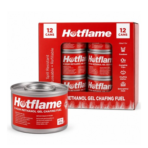 Hotflame gel cans 3 - 12,