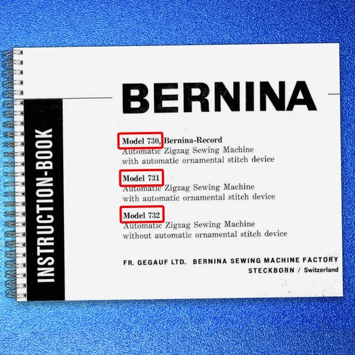 Bernina 730 record 731 732 - bernina,