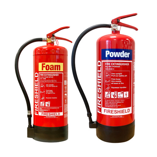 6ltr foam 9kg powder fire - &,