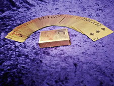 GOLD FINISH PLAYING CARDS