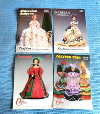 4 x Craftime Doll Clothes Knitting Pattern Booklets ( Period Dresses 17" Dolls )