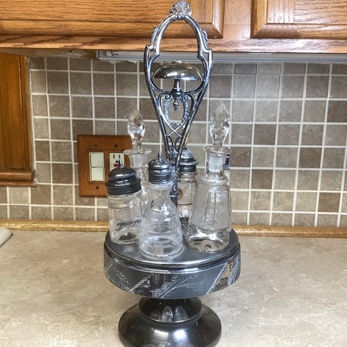 Vintage silverplate revolving - vintage,