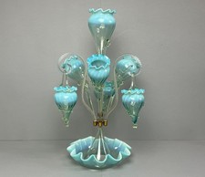 A Victorian blue glass
