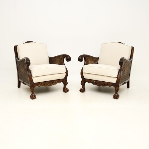 Pair antique swedish satin - of,