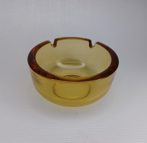 Amber glass ashtray ash tray - amber,