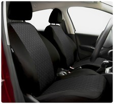 Car seat covers fit Mitsubishi Pajero - full set black / grey