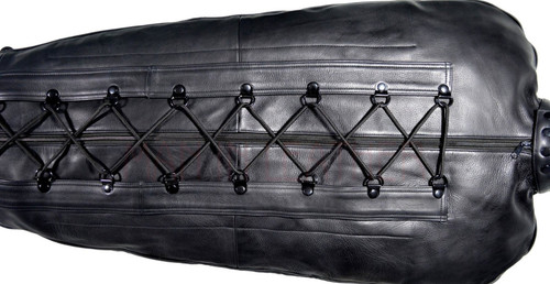 Mens real black leather sleep - mens,