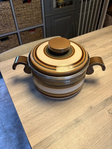 Vintage baumann enamel pot - enamel,