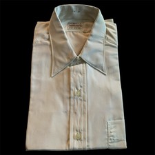 Vintage Penney’s Towncraft Acetate Rayon Nylon Loop Collar Shirt Deadstock
