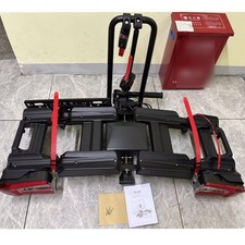 Foldable Lockable 2 Bike Electric Bike Rack E-Bikes Cycle Carrier Tow bar E-mark