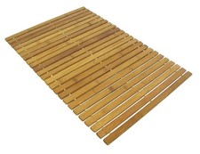 Bamboo Folding Bath Mat Duck Board Non Slip Wooden Slated Shower Mat Bathroom