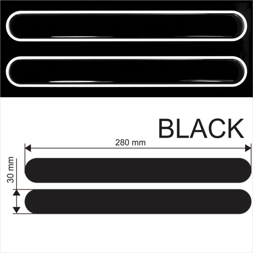 Black sticker domed car corner - domed,