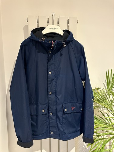Barbour medium navy waxed - medium,