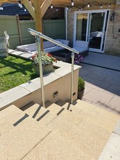 Disabled Access Outdoor Steel Handrail Grabrail Safety Rail Kit Mobility Aid R3