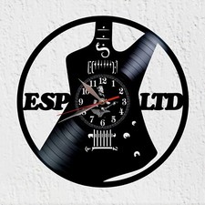 James Hetfield Heavy Metallic Esp Guitar Shape Vinyl Record Watch